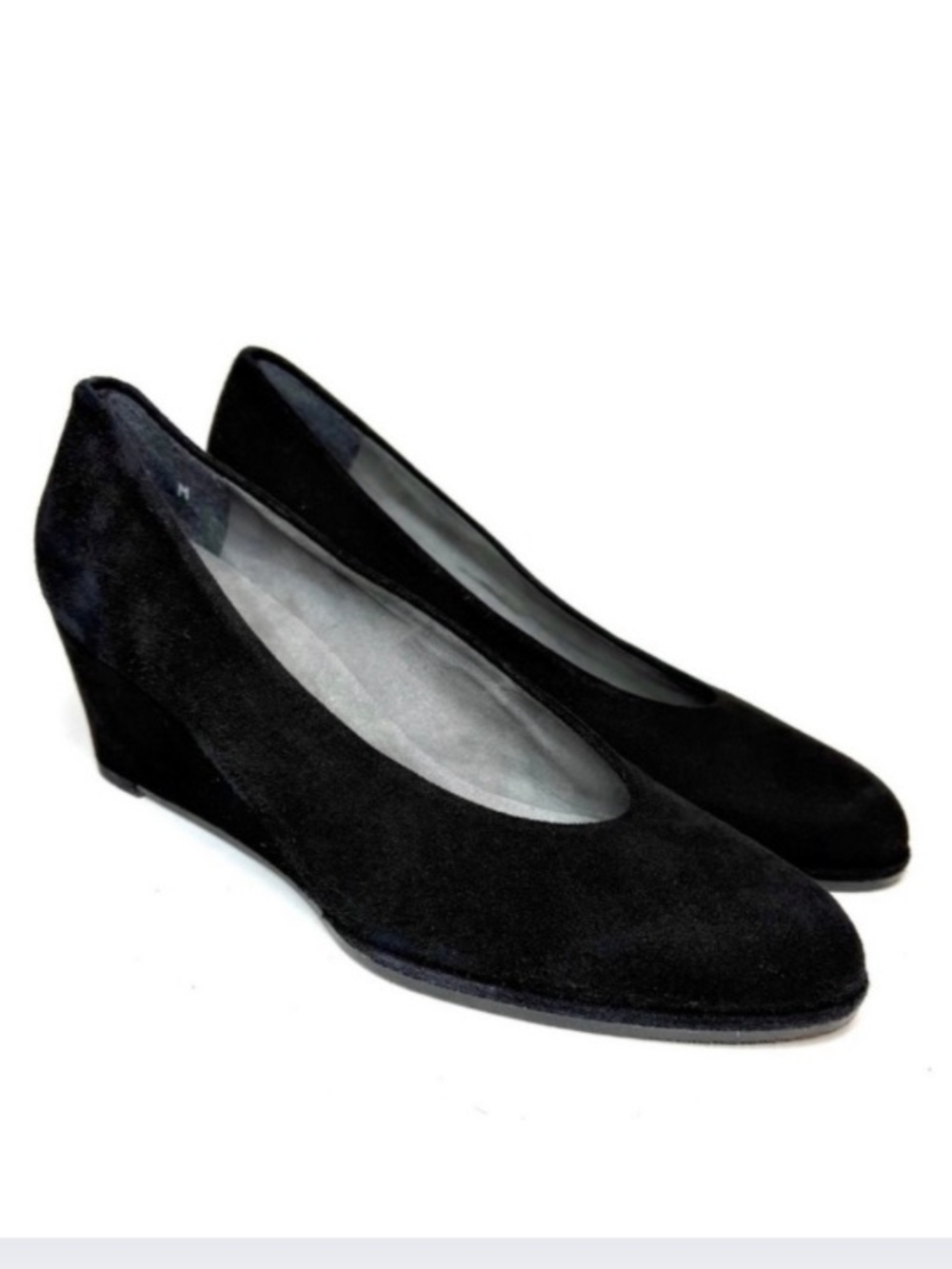 Stuart Weitzman Black Suede Wedges | 5
